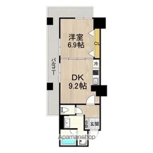 セントラル堺東【5階】の間取り