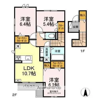 グラン エール【2階】の間取り