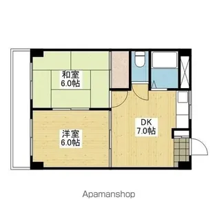 コーポカワモト2【3階】の間取り
