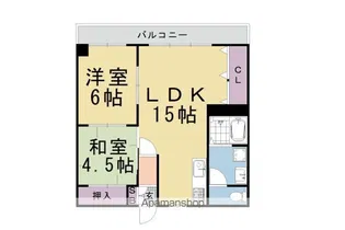 コモド長岡京【306号室】の間取り