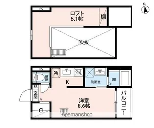 フランシェ【2階】の間取り