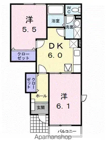 サニーハウスⅡ【1階】の間取り