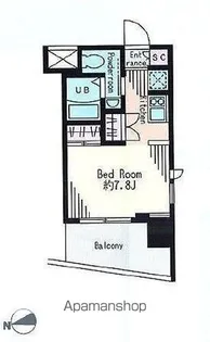 レジディア市谷薬王寺【12階】の間取り