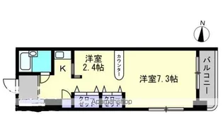 トリン錦町【402号室】の間取り