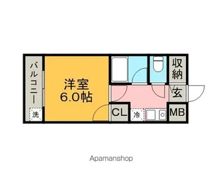 フォルム久留米六ツ門【401号室】の間取り