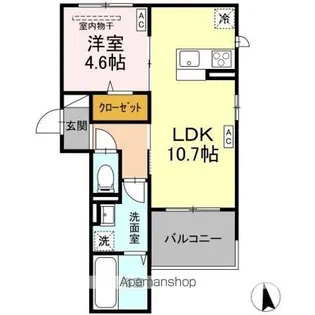 グランクードIII【3階】の間取り