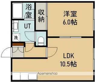 カーサ湯の浜Ⅱ【2階】の間取り