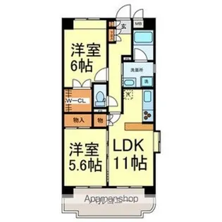 アムール・Uー2【801号室号室】の間取り