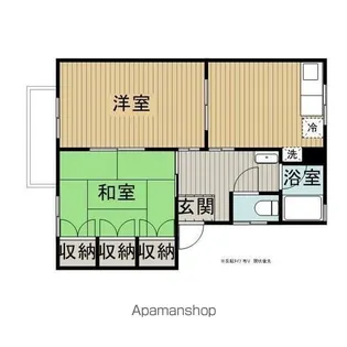 サンフレンズA【102号室】の間取り