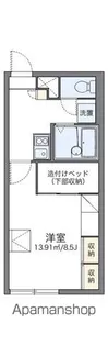 レオパレスNORTHERLY【106号室】の間取り
