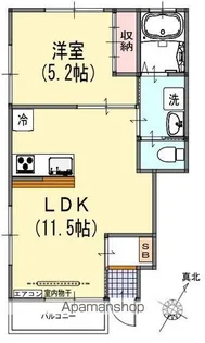 シャトーつつじヶ丘【1階】の間取り