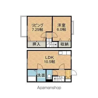 ARCADIA A【105号室】の間取り