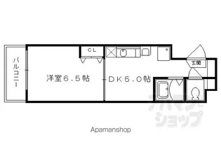 SHINE蛸薬師【801号室】の間取り