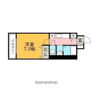 クオリアけやき通り【1005号室】の間取り