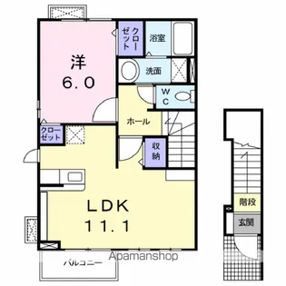 ギサンテ【2階】の間取り