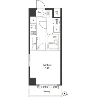 ヴェルト横浜吉野町【5階】の間取り
