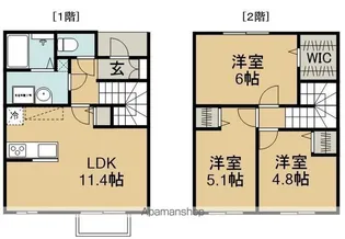 アイリーコート南小泉【1階】の間取り
