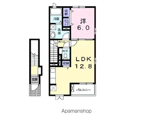 パレ・プリムヴェール Ⅰ【2階】の間取り