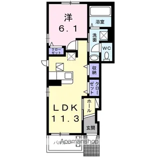 ドリームⅡ【1階】の間取り