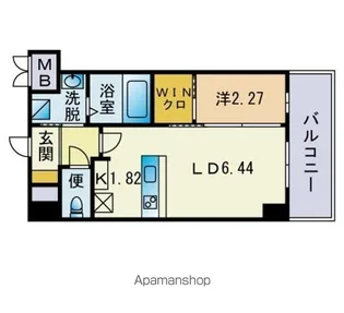 WE 今宿【206号室】の間取り