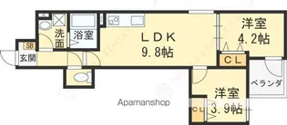 D PORTA DIAMANT【3階】の間取り