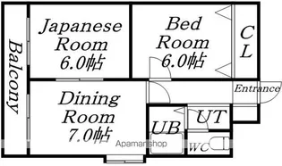 ノースビレッジ本江【7階】の間取り