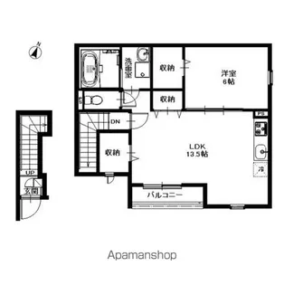 リーブル ピスケス【2階】の間取り