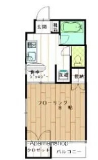 明石コーポ【101号室】の間取り