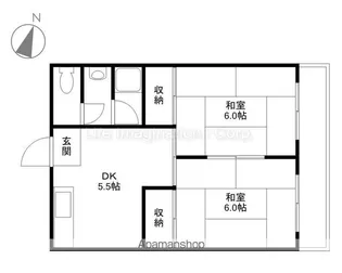 エクセル篠原【103号室】の間取り