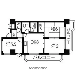 マジェスティーハイツ御成【14階】の間取り