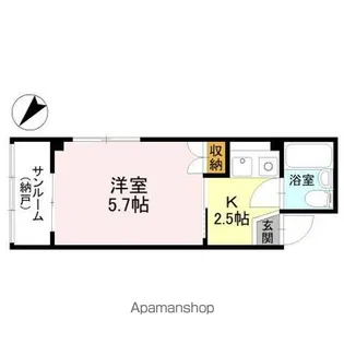 ヌーベル館II【3階】の間取り