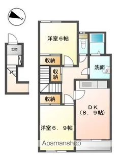 ファインディアハイツ【202号室】の間取り