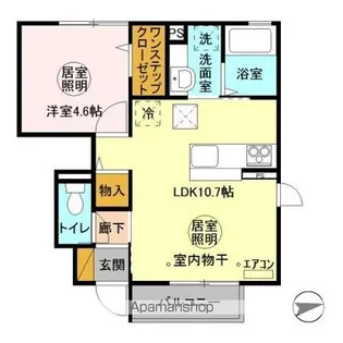 アーバンスクエア【1階】の間取り