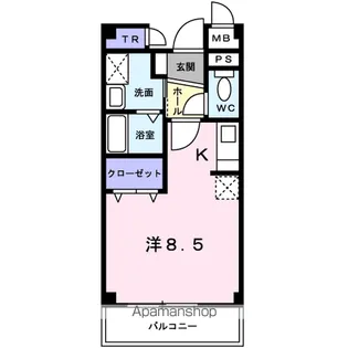 千葉県千葉市稲毛区作草部町【アパート】の間取り