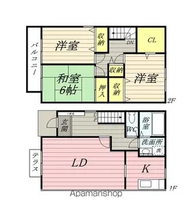 ロイヤルガーデン 壱七番館【1階】の間取り