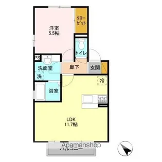 アン・プレール【2階】の間取り