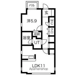 レジデンス東矢場【7階】の間取り