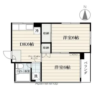 シャトレー木の実町【606号室】の間取り