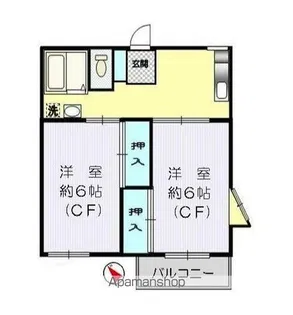 メゾンド・ヴァンテーヌ【2階】の間取り
