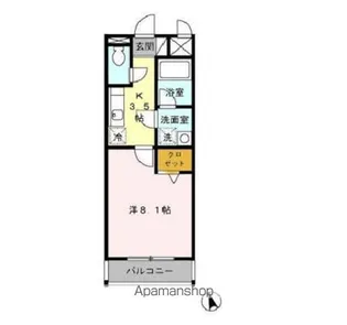 ジャン リュミエール【103号室】の間取り