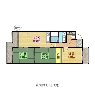 シャトー春山【207号室号室】の間取り