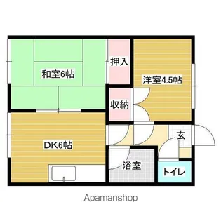 PASTELハイツ【2階】の間取り