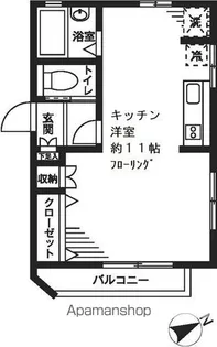 メイプルフラット幕張【2階】の間取り