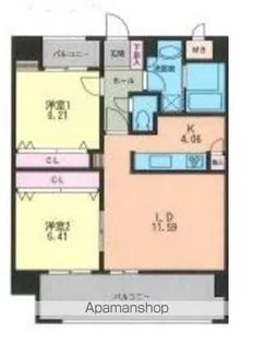 パークプレイス大手門(増床)【6階】の間取り