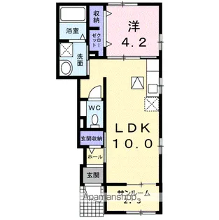 サン・ガーデンD【1階】の間取り