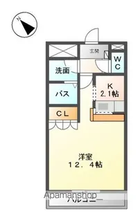 プランドール ソフィア【201号室】の間取り