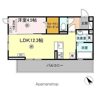 インフィニティ新八代【2階】の間取り