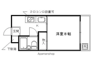 シルクハウス2【205号室】の間取り