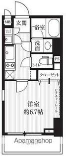 HF北四番丁レジデンス【8階】の間取り