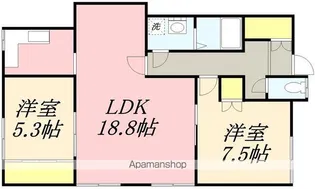 レッドシダーハウス【202号室】の間取り